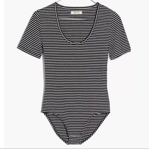 Madewell Cameo Scoop Bodysuit in Natasha Stripe